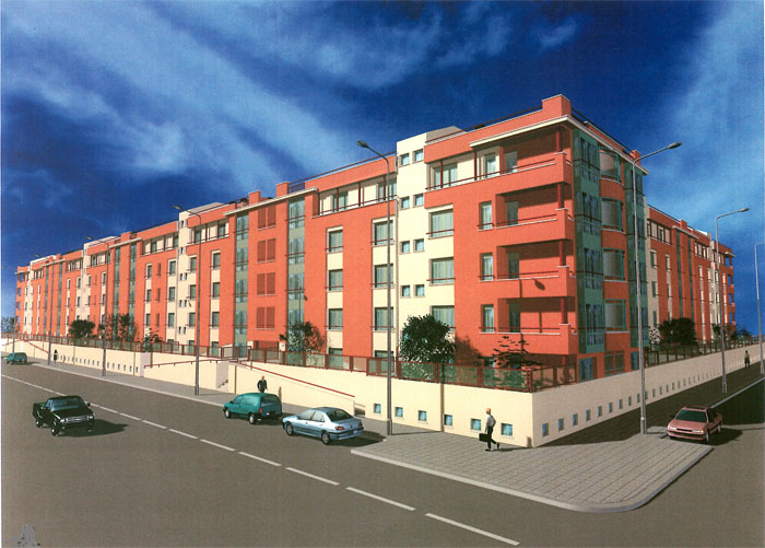 Edificio de 110 viviendas de protección oficial en el PERI-4. Parcela PR3-VPOe. Leganés.